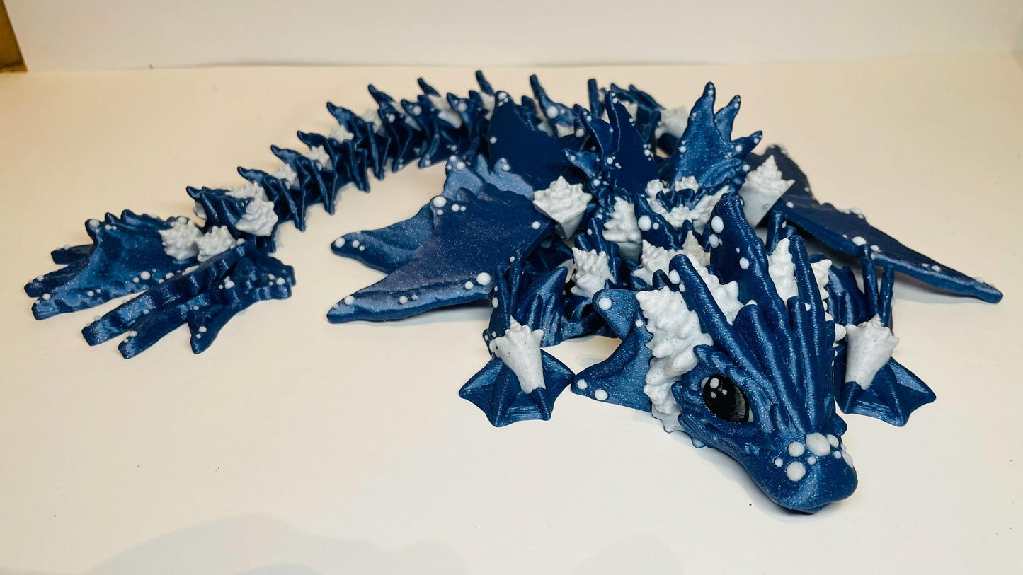 Ocean Drache - Flexi 3D Druck - Meeresdrache Fidget Flexi