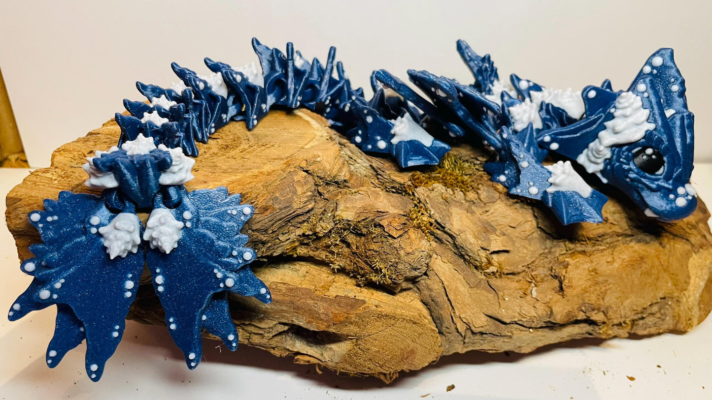 Ocean Drache - Flexi 3D Druck - Meeresdrache Fidget Flexi