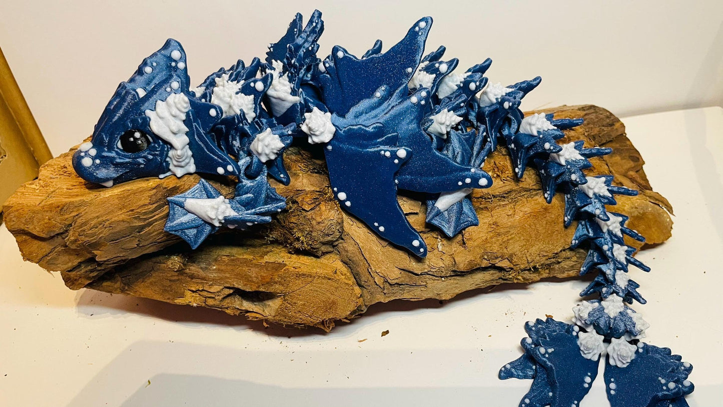 Ocean Drache - Flexi 3D Druck - Meeresdrache Fidget Flexi