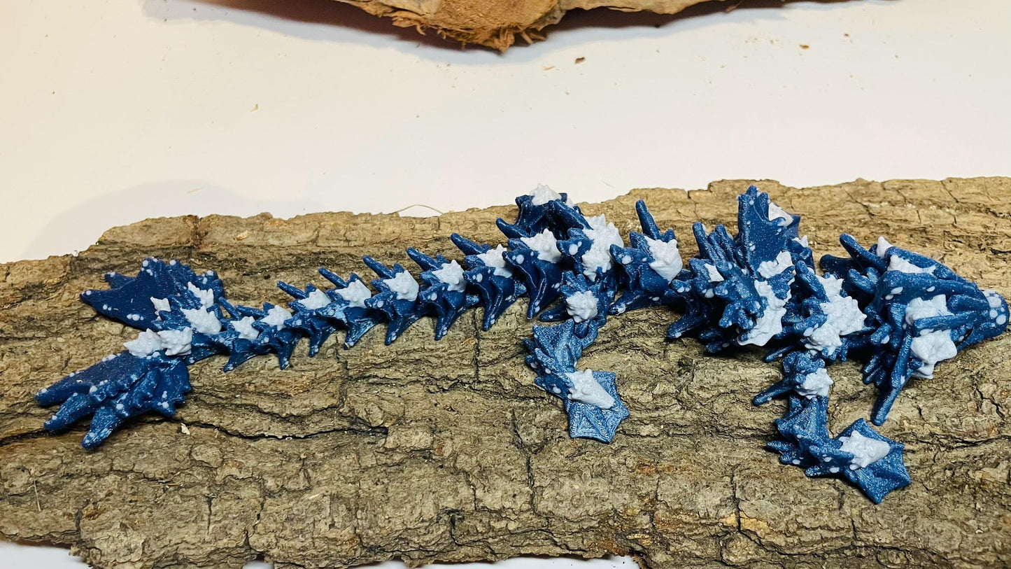 Ocean Drache - Flexi 3D Druck - Meeresdrache Fidget Flexi
