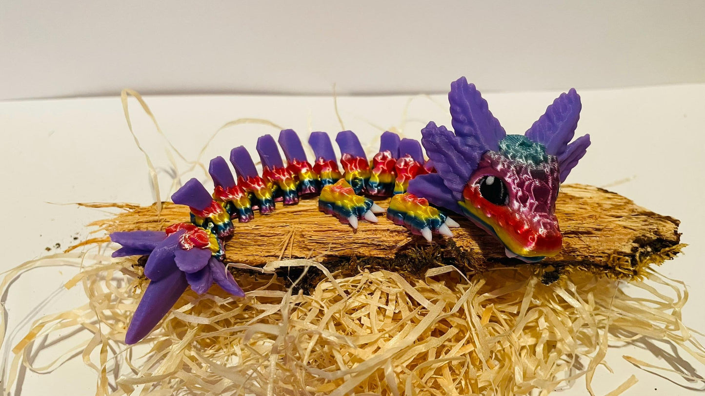 Baby Axolotl Drache – süß, beweglich & magisch niedlich!