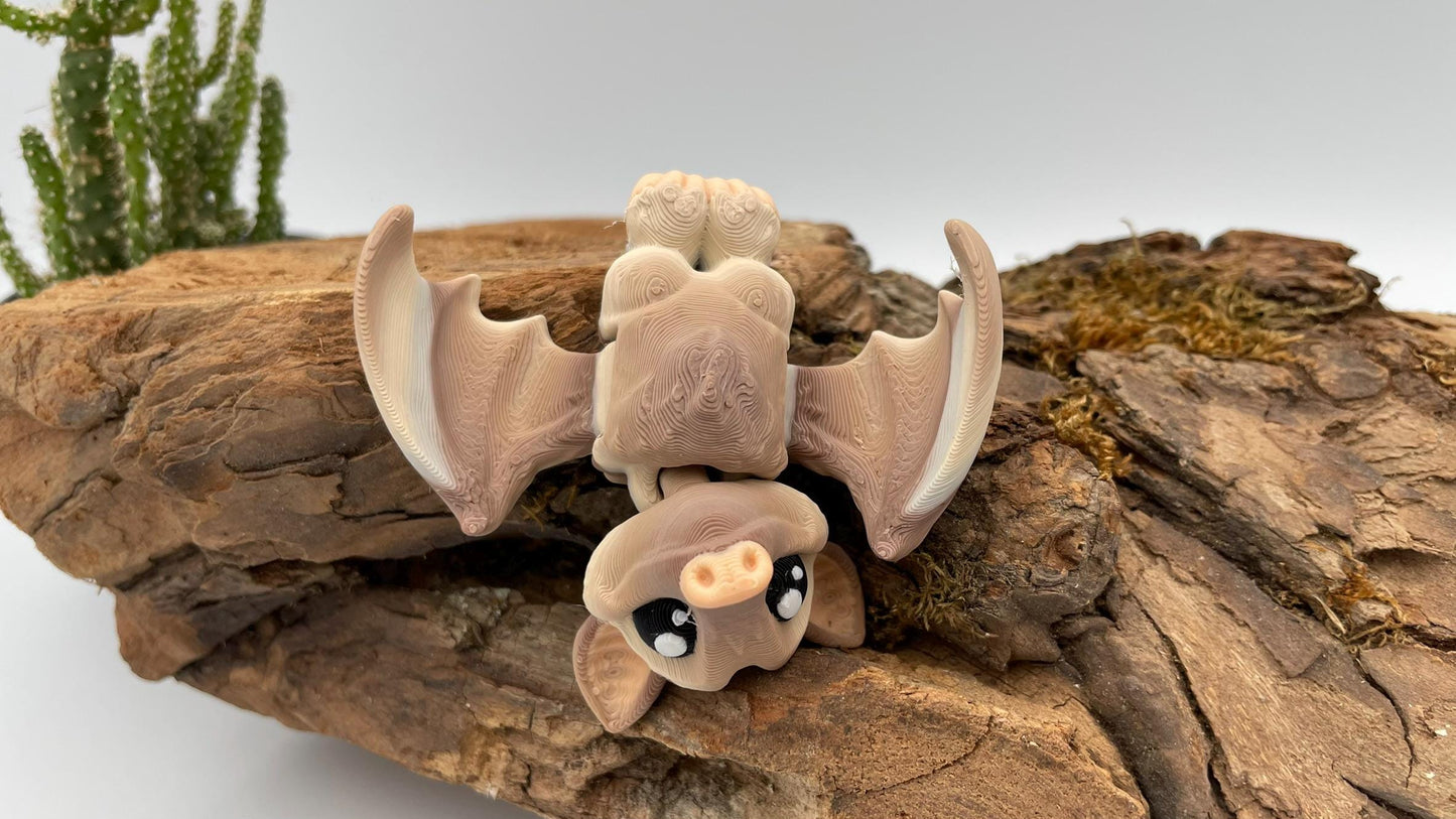 bewegliche Fledermaus | 3D Druck Fidget Flexi