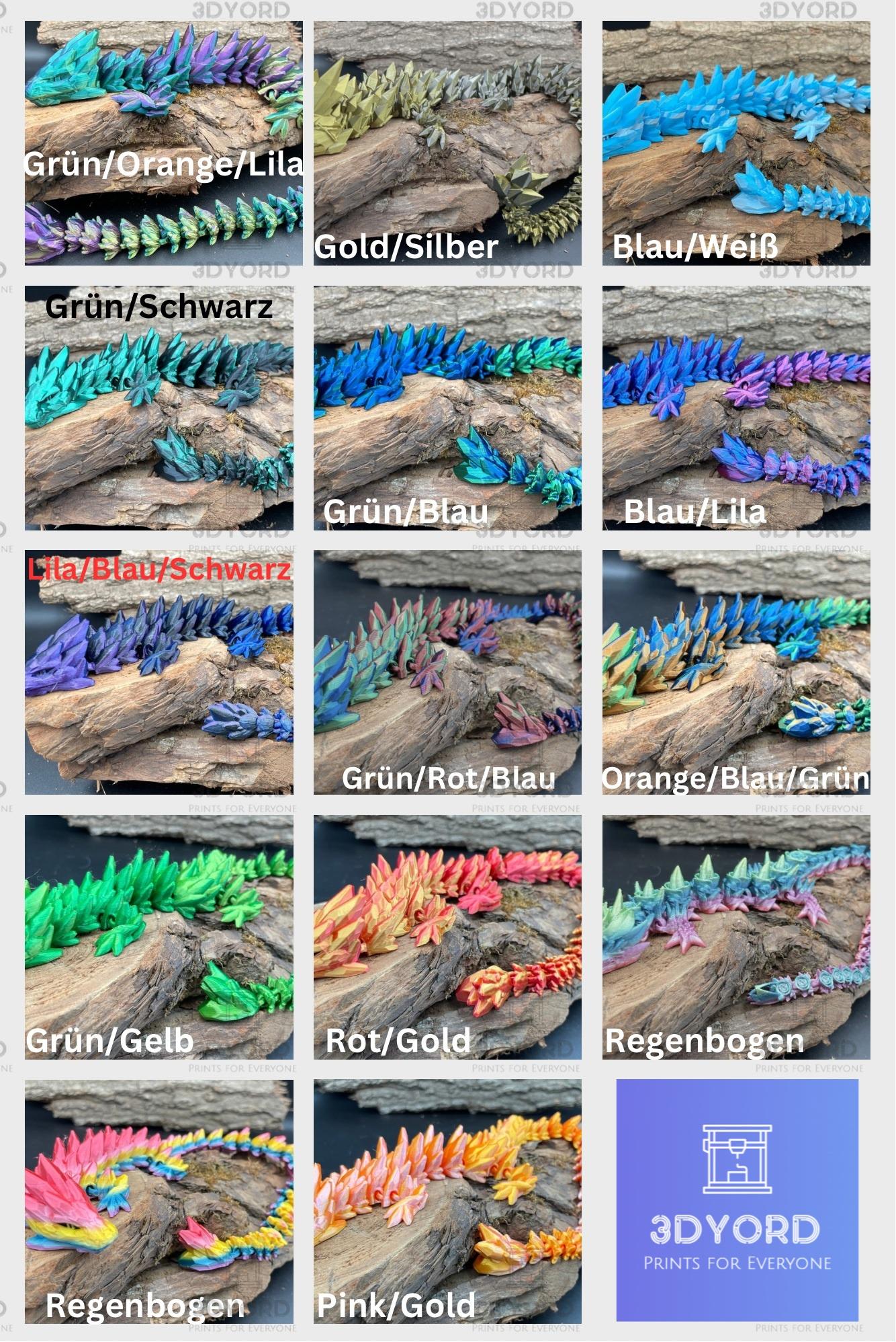 Winter Drache - Flexi 3D Druck