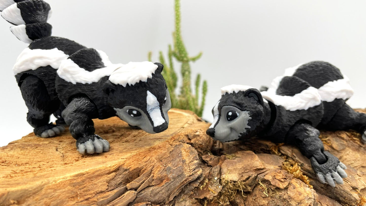 Flexi Stinktier – Bewegliche 3D-gedruckte Figur | Dekoration & Sammlerstück