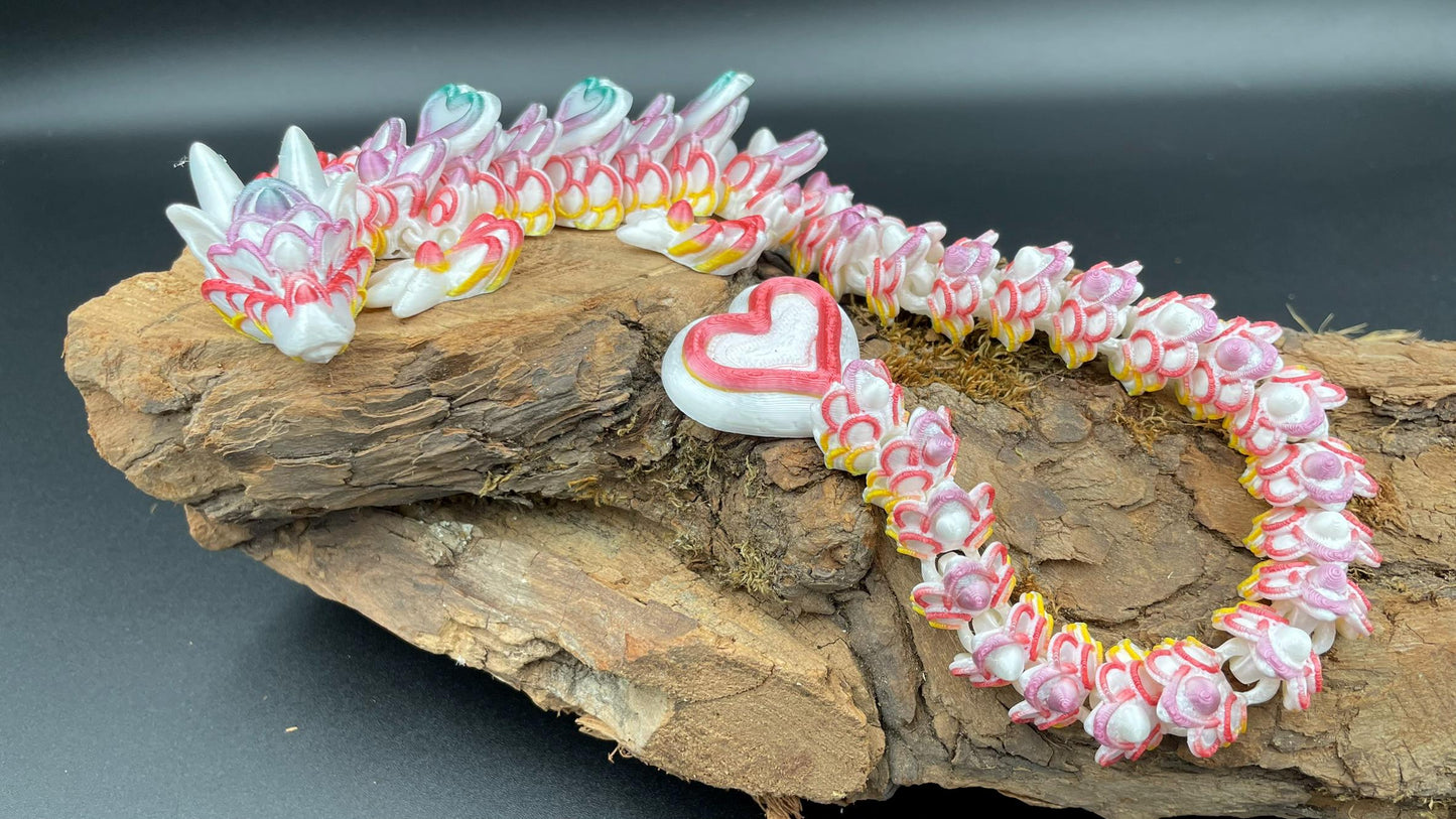 Herz Kuchen Drachen | Flexi 3D Druck