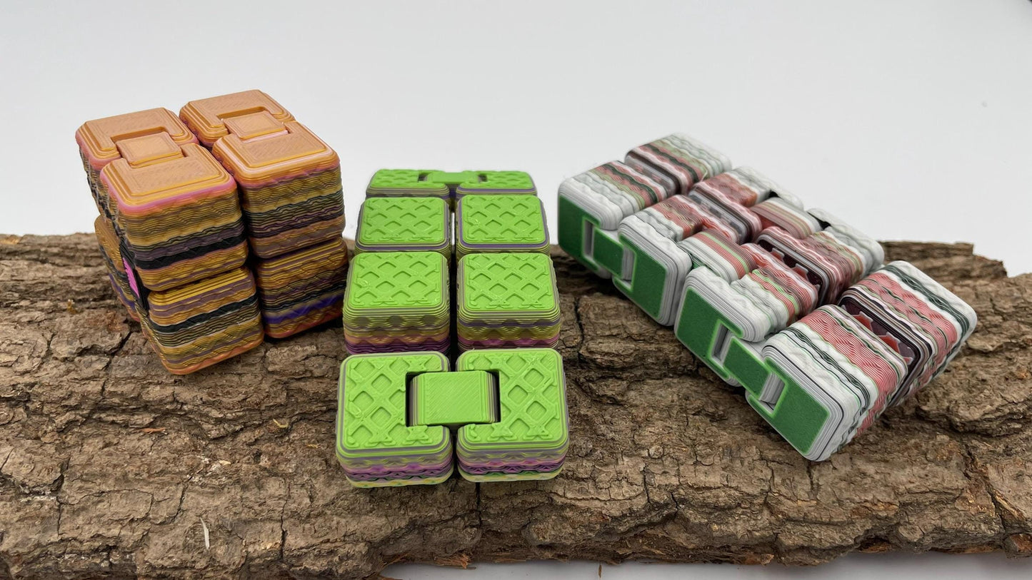 Infinity Cube - Anti-Stress Würfel, Fidget | 3D Druck
