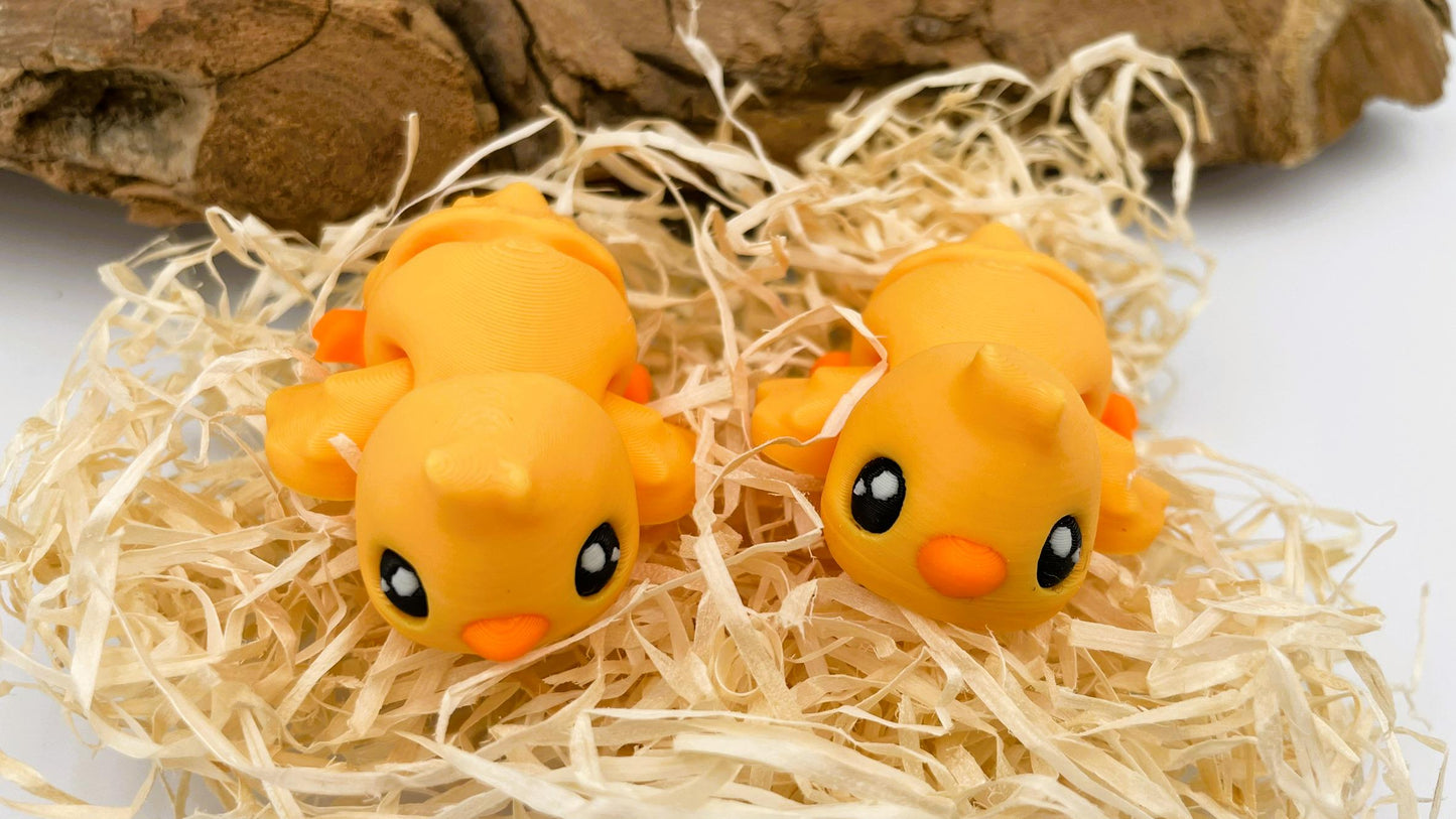 Bewegliches 3D-gedrucktes Osterküken – der perfekte Frühlingsbegleiter!