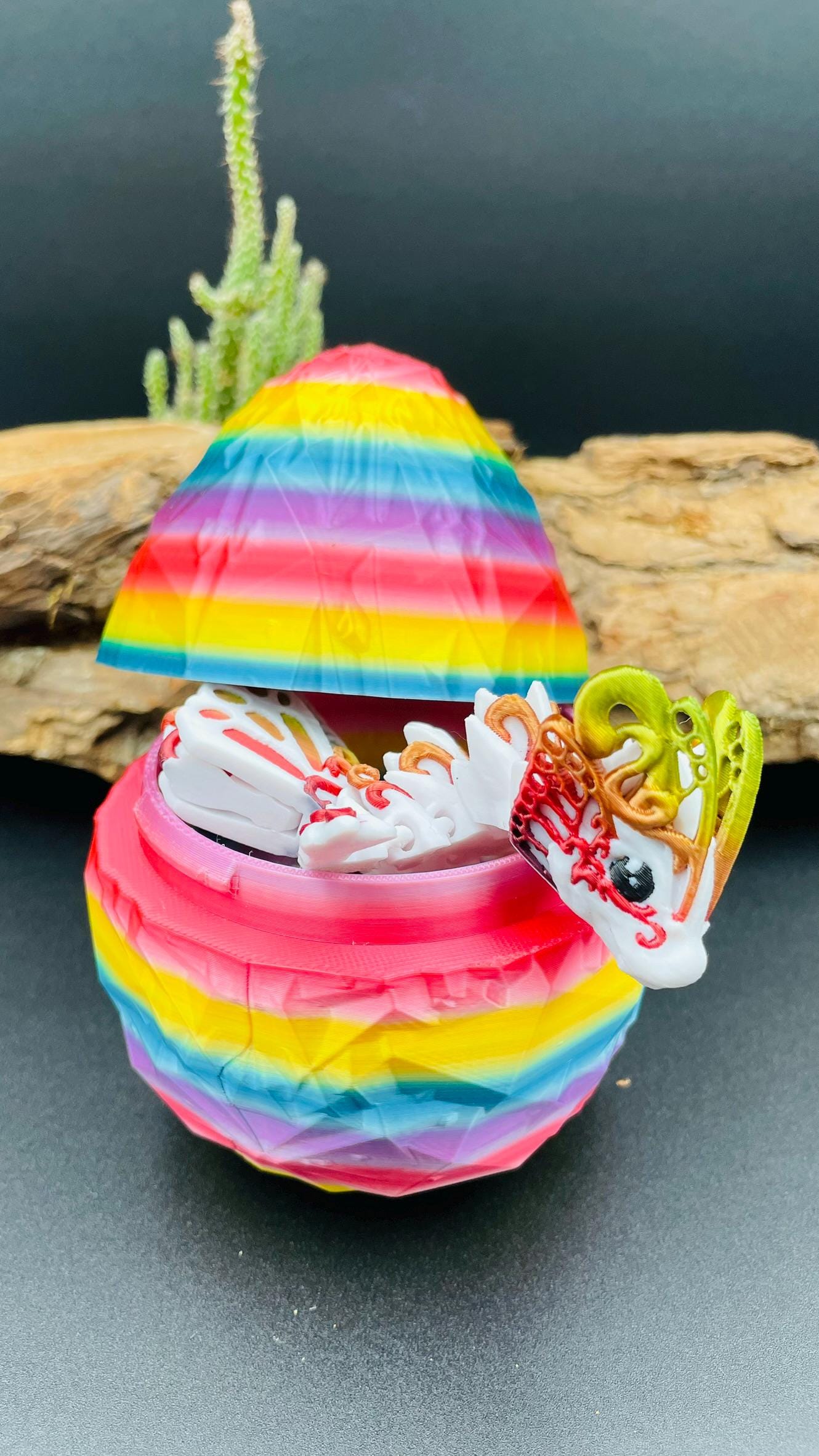 Baby Butterfly Dragon mit Monarch Flügel – Beweglicher 3D-gedruckter Drache