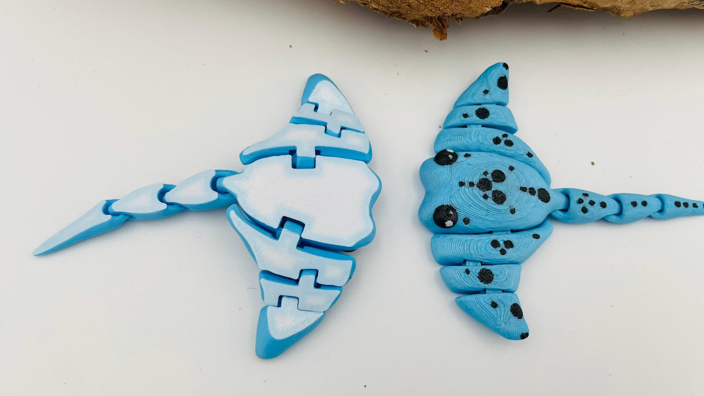 Niedlicher 3D-gedruckter Rochen – Perfekte Dekoration oder Geschenk!