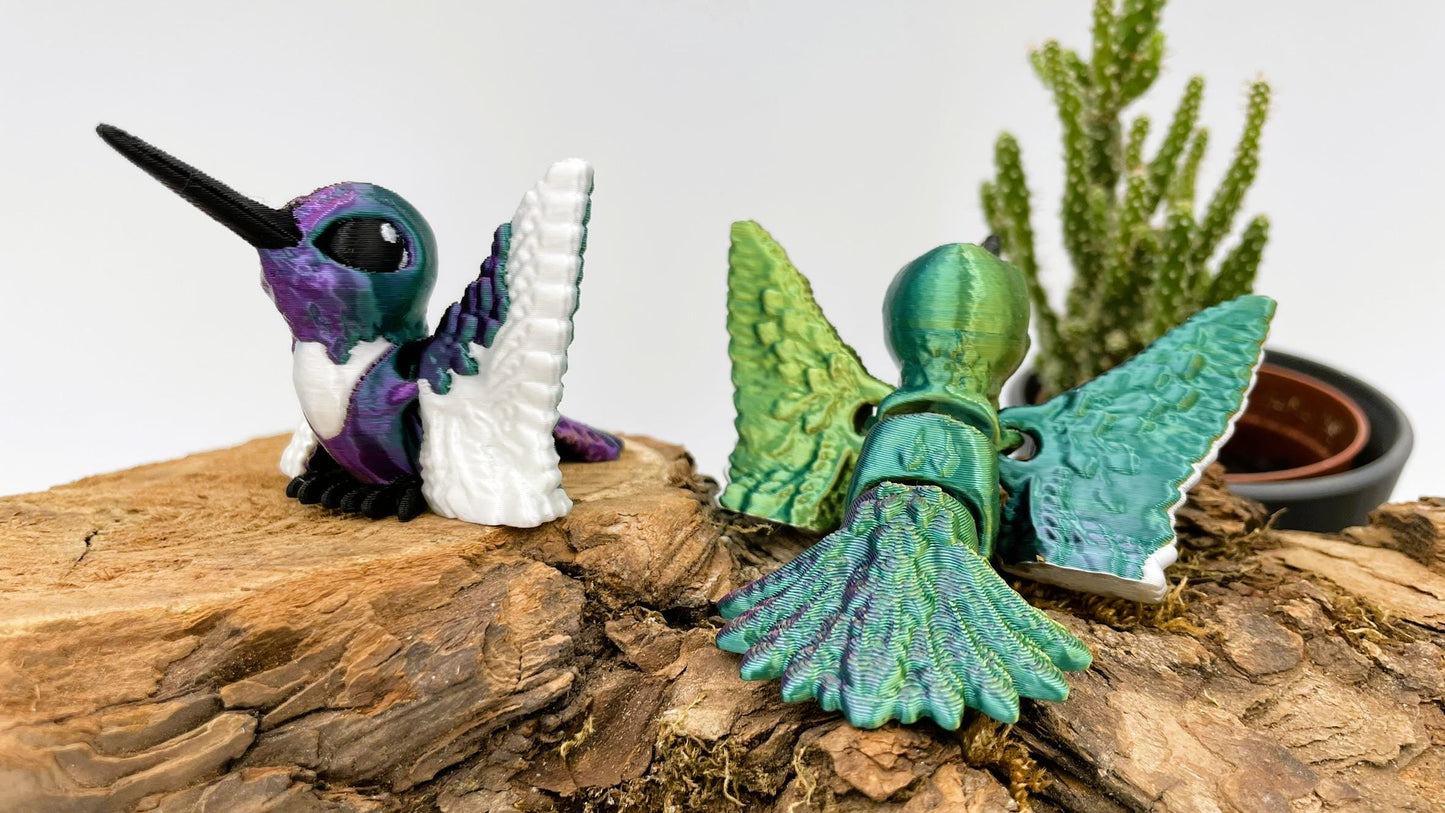 Schimmernder 3D-gedruckter Kolibri – Eleganz in faszinierenden Farben!