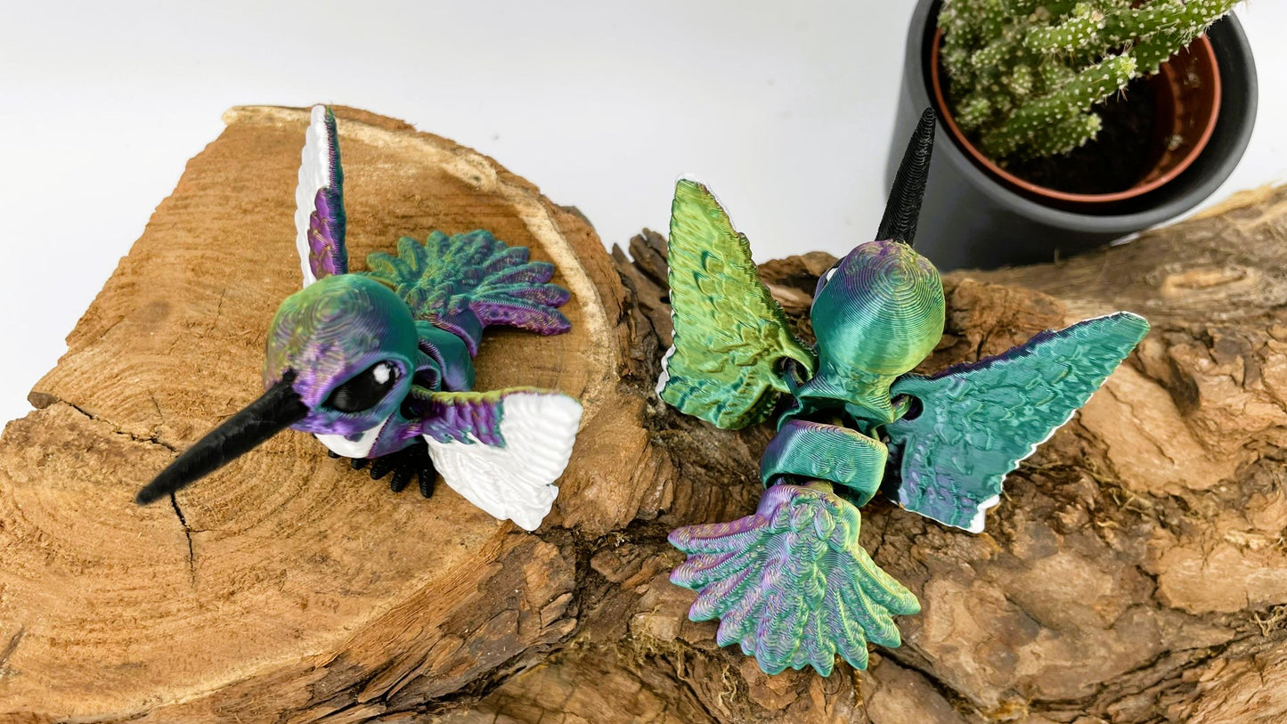 Schimmernder 3D-gedruckter Kolibri – Eleganz in faszinierenden Farben!
