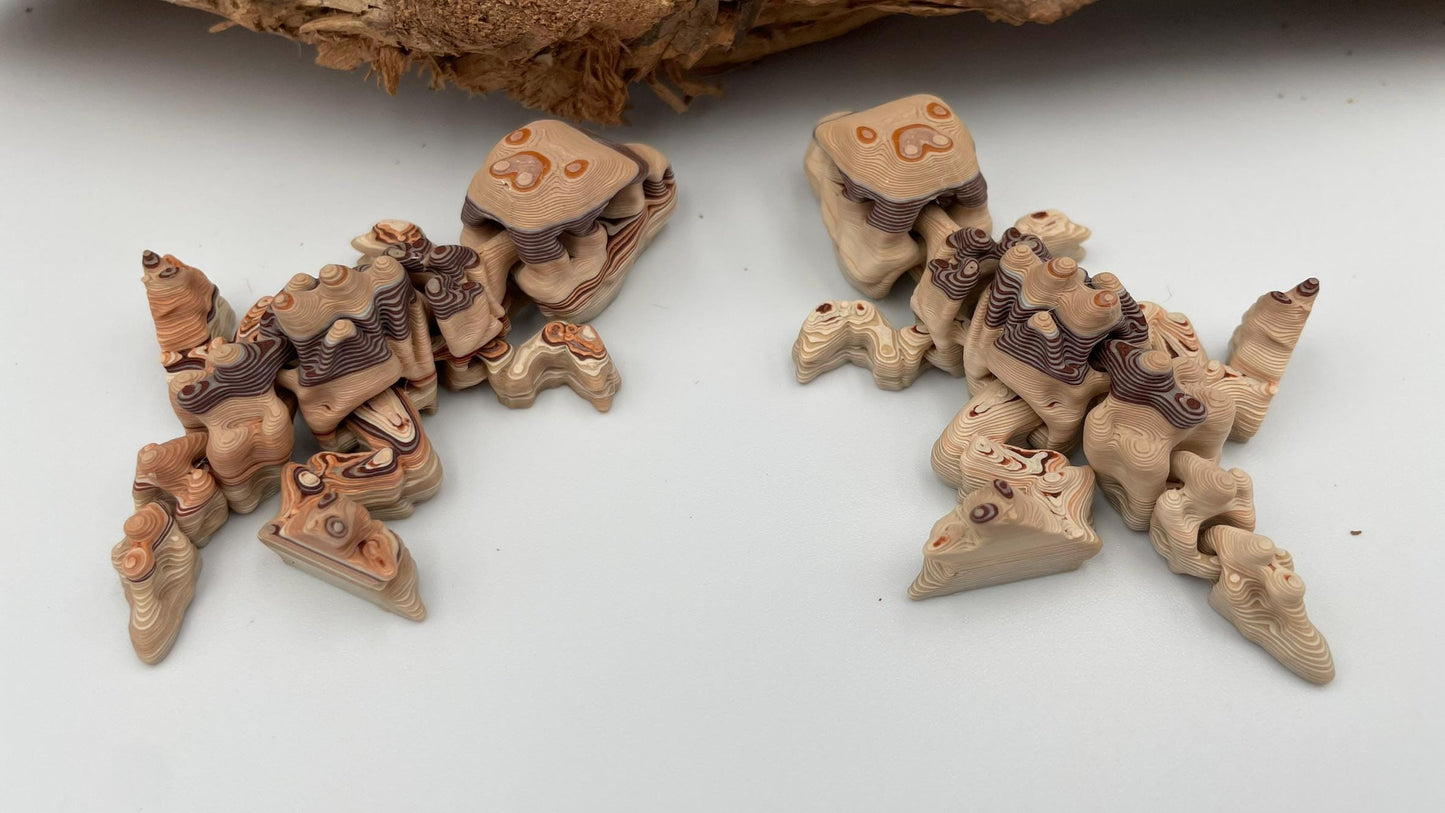 Mini-Dinosaurier-Skelett – 3D-gedruckt | Beweglich | Optional nachtleuchtend