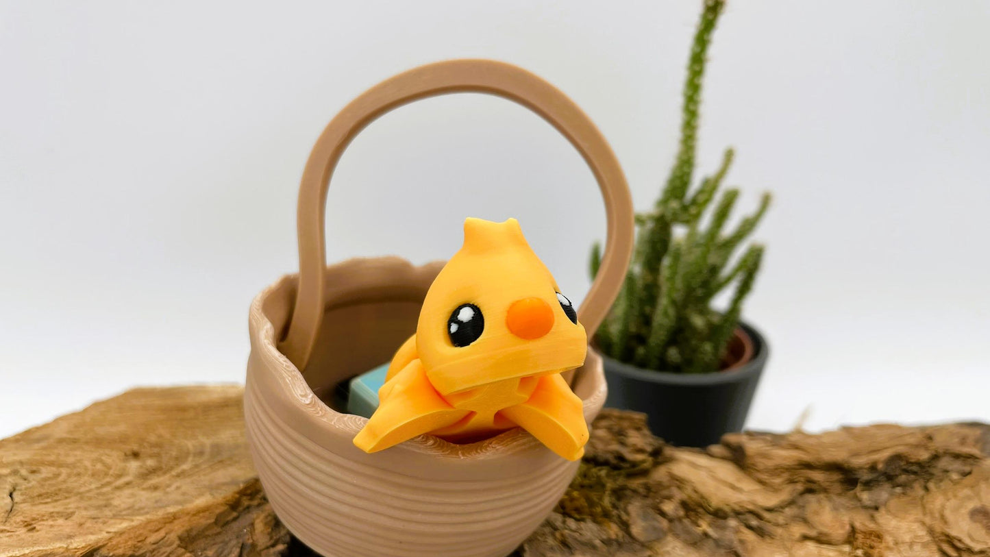 Bewegliches 3D-gedrucktes Osterküken – der perfekte Frühlingsbegleiter!