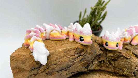 Baby Atria – Der kleine sternenklare Traumdrache– Beweglicher 3D-gedruckter Drache - verschiedene Farben