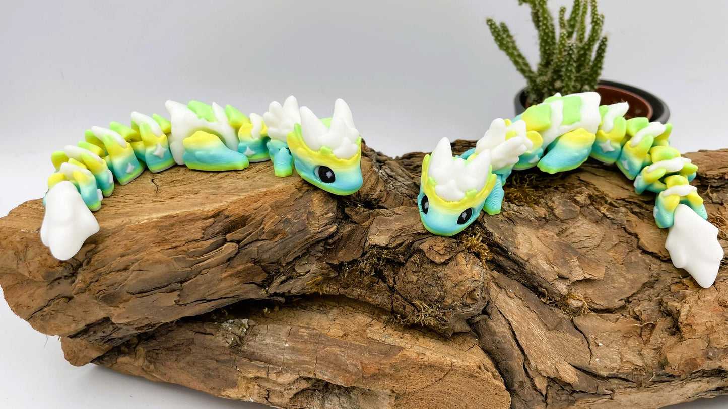 Baby Atria – Der kleine sternenklare Traumdrache– Beweglicher 3D-gedruckter Drache - verschiedene Farben