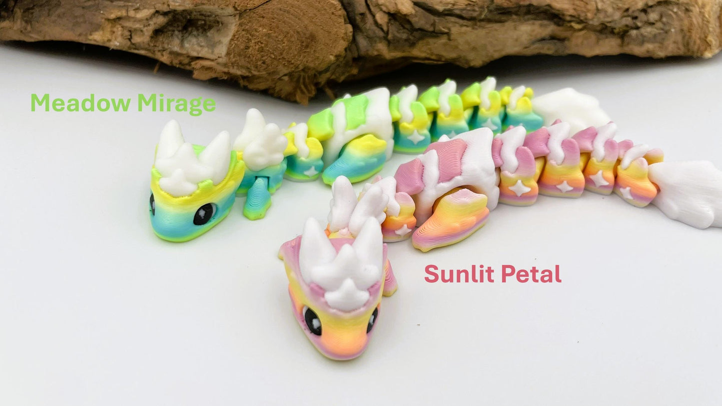 Baby Atria – Der kleine sternenklare Traumdrache– Beweglicher 3D-gedruckter Drache - verschiedene Farben
