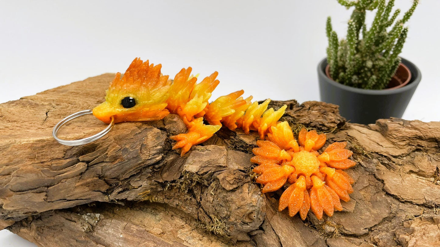 Baby Sonnenblumen Drache – Beweglicher 3D-Druck | Flexi Fidget
