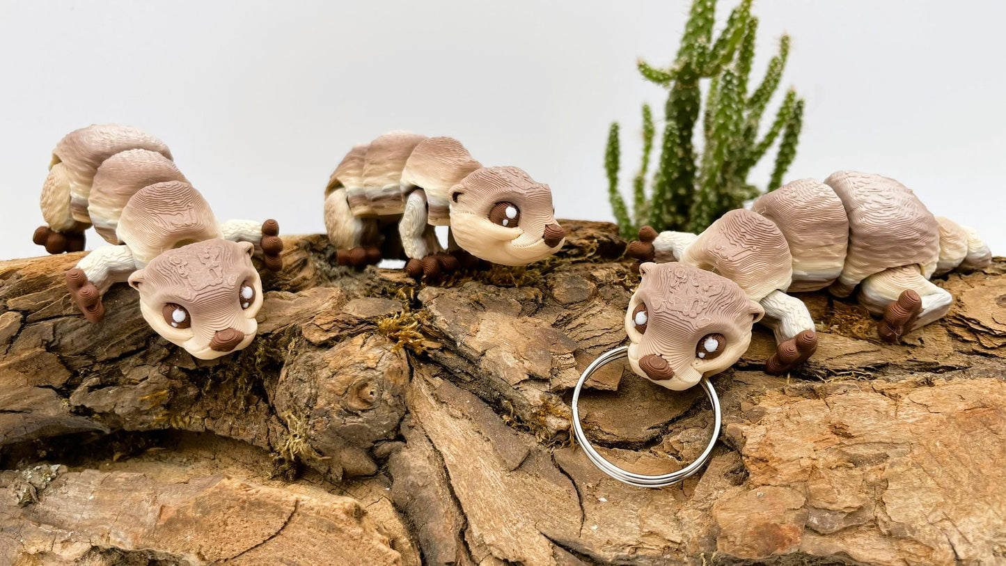 Süßer Otter aus dem 3D-Drucker – flexibel - auch als Schlüsselanhänger