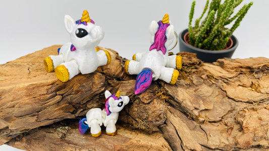 3D Einhorn Figur – beweglich - flexi – Geschenkidee