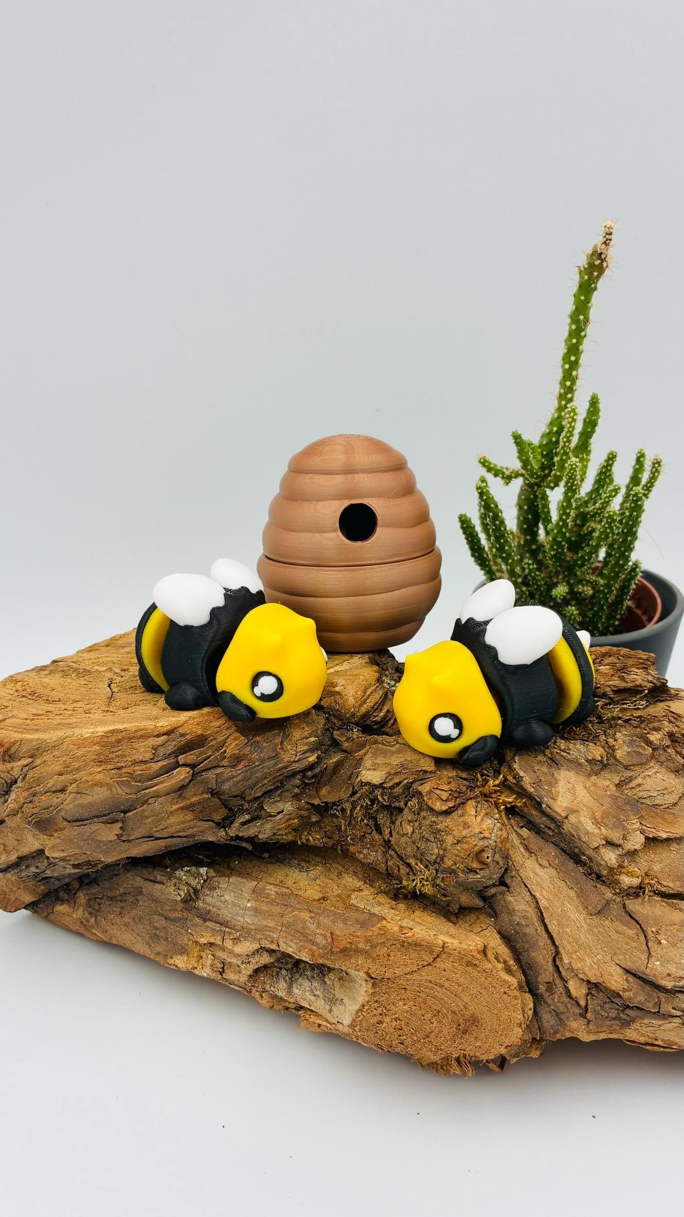 Mini 3D-gedruckte bewegliche Biene – Hummel flexi beweglich