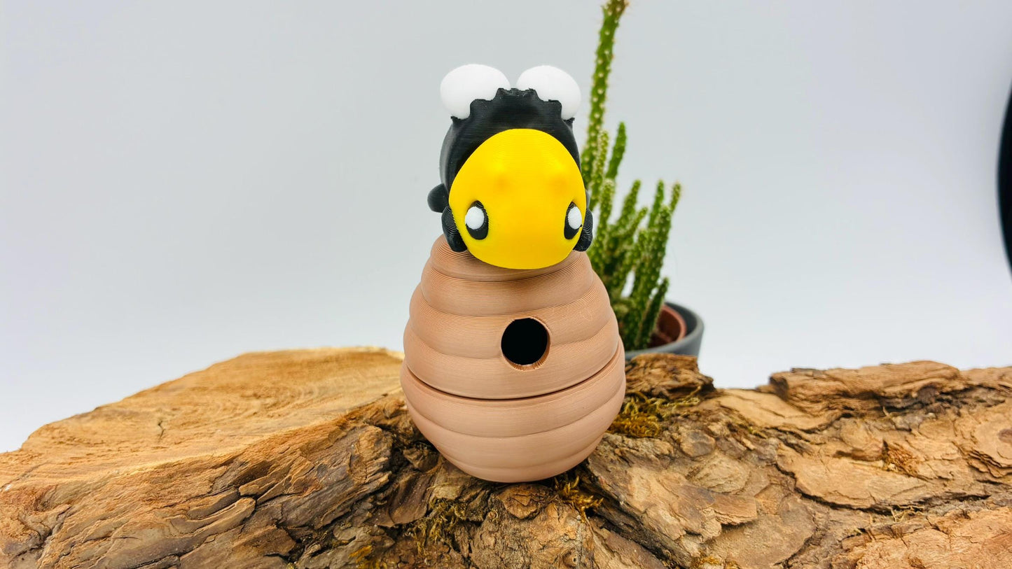 Mini 3D-gedruckte bewegliche Biene – Hummel flexi beweglich