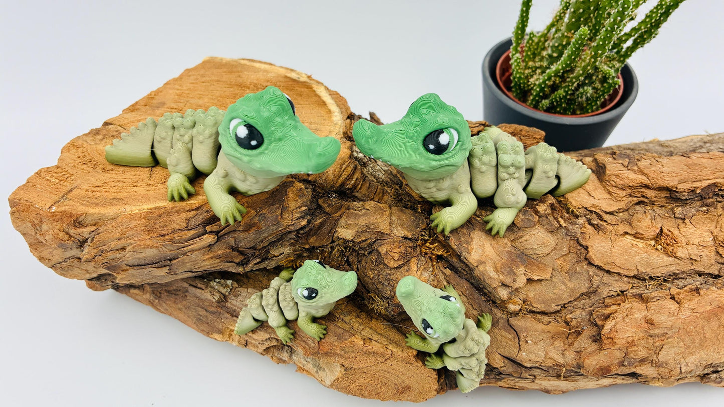 Krokodil Alligator | Flexi 3D Druck | beweglich Fidget â In verschiedenen GröĂen erhĂ€ltlich