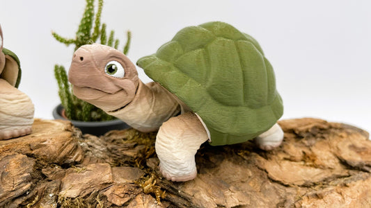 3D-gedruckte bewegliche Schildkröte – zieht sich in ihren Panzer zurück!