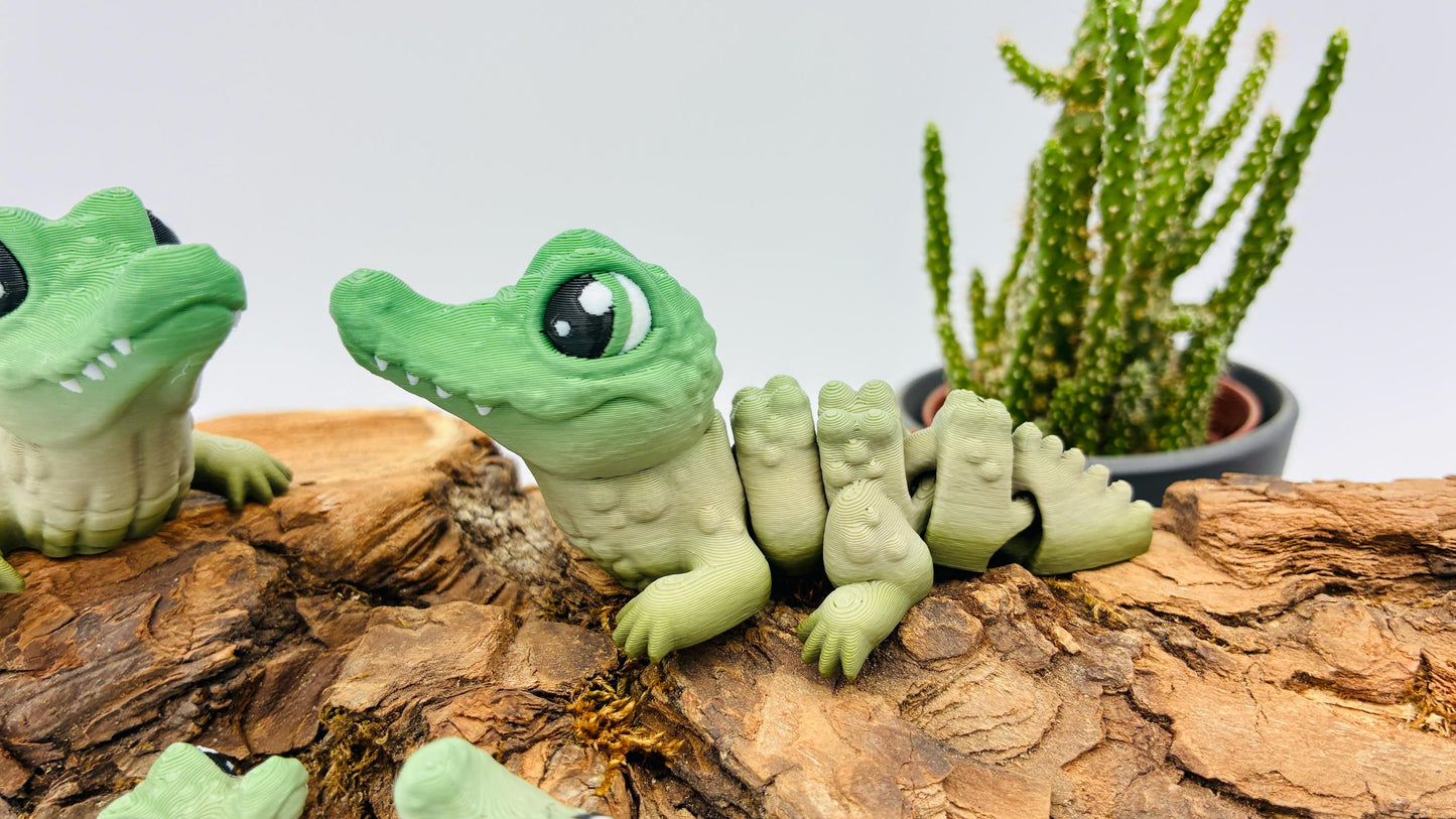 Krokodil Alligator | Flexi 3D Druck | beweglich Fidget â In verschiedenen GröĂen erhĂ€ltlich