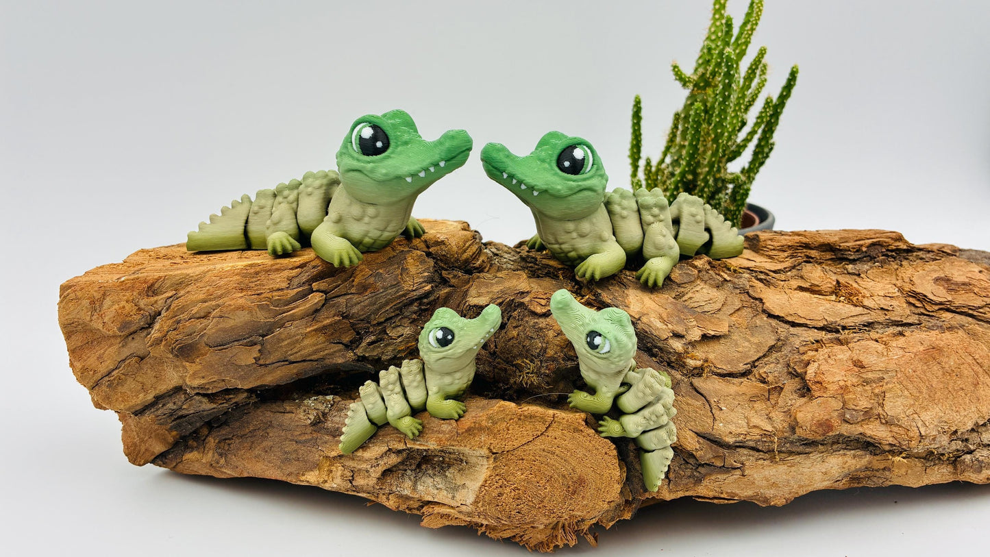 Krokodil Alligator | Flexi 3D Druck | beweglich Fidget â In verschiedenen GröĂen erhĂ€ltlich