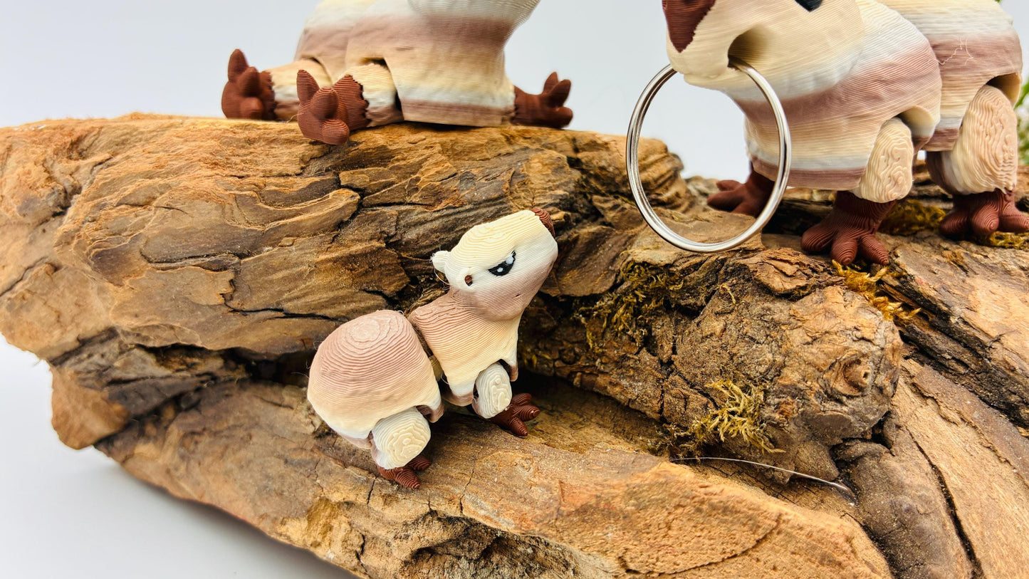 Niedliches 3D-gedrucktes Capybara – Optional als Schlüsselanhänger – In verschiedenen Größen