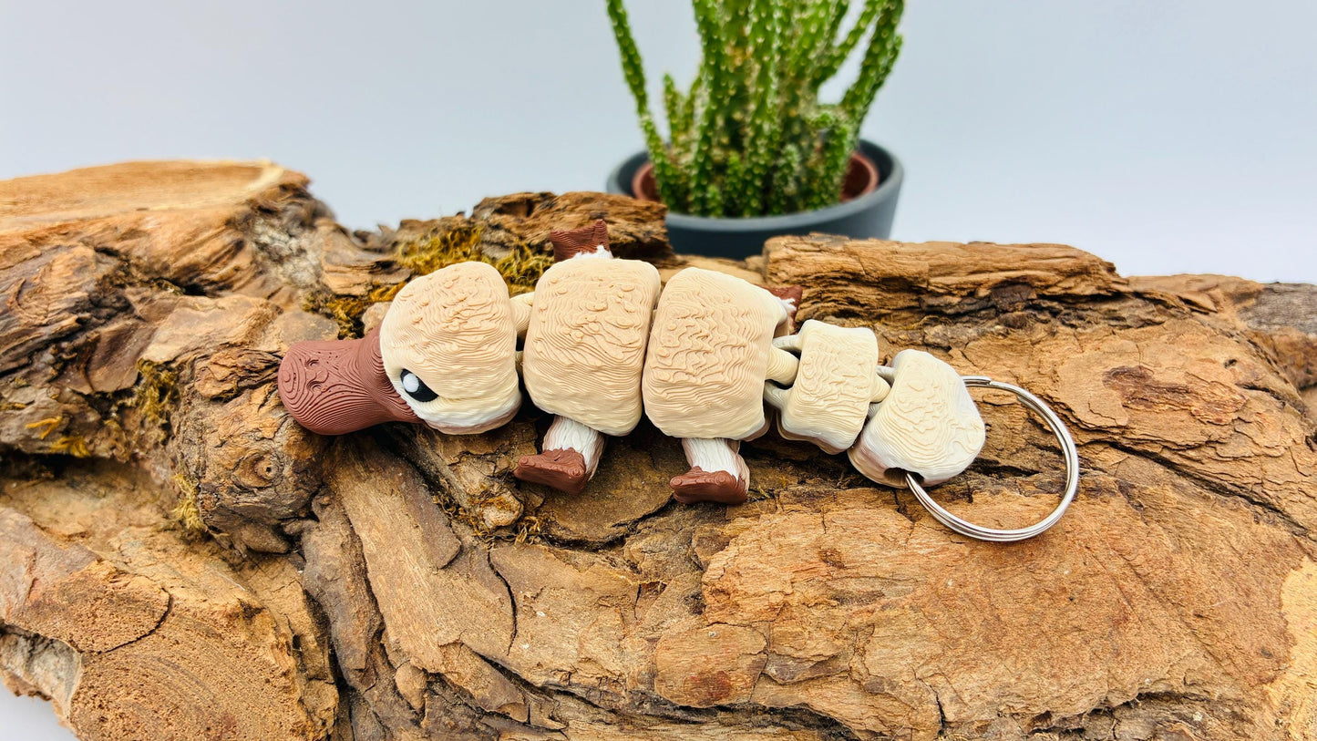 Schnabeltier – 3D-gedruckt | bewegliche Figur in verschiedenen Größen oder als Schlüsselanhänger | Geschenkidee & Deko