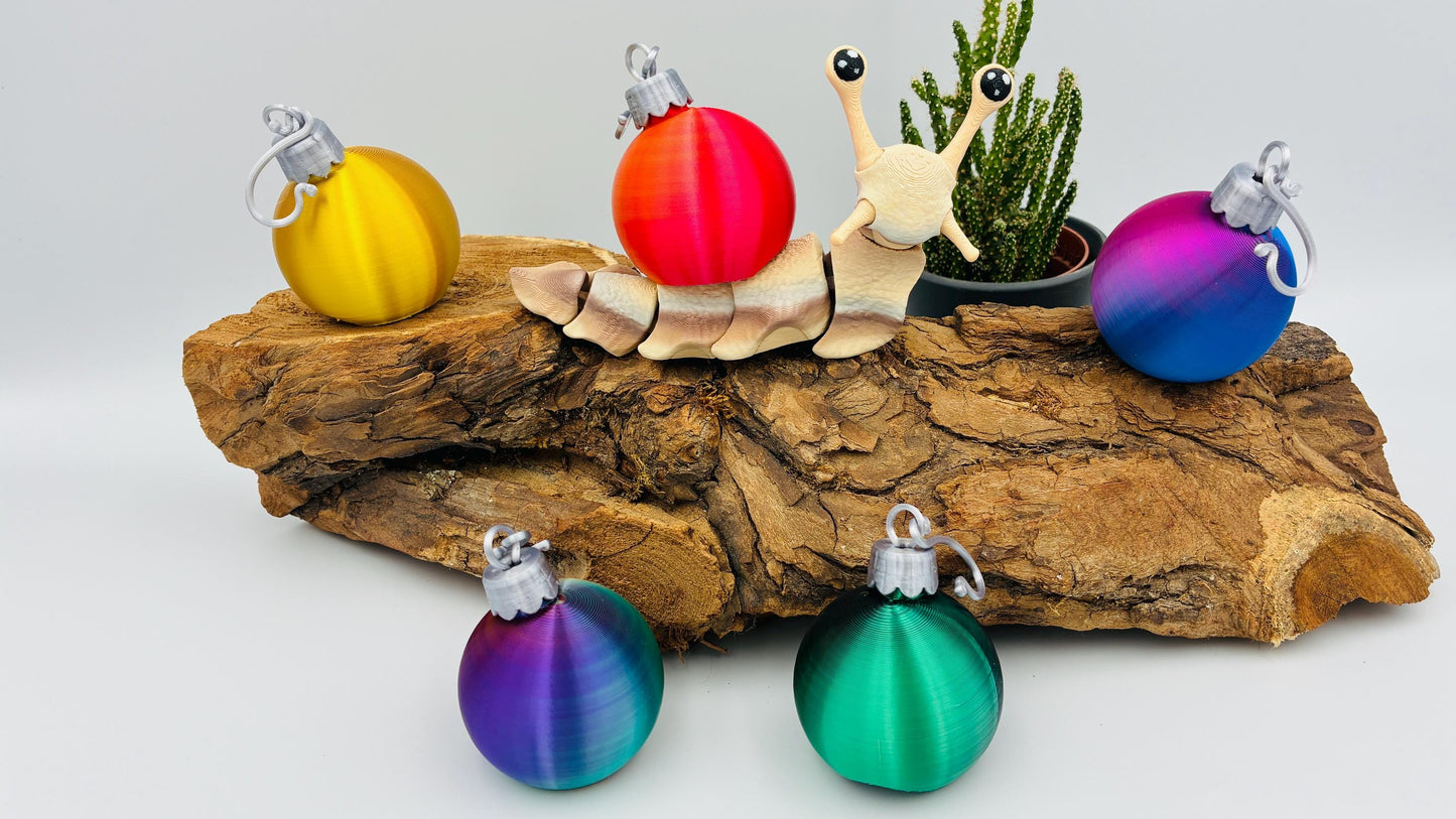 3D-gedruckte Schnecke – beweglich, austauschbares Schneckenhaus