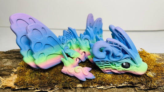 Schmetterling oder Feder Drache - Flexi 3D Druck