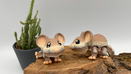 bewegliche Maus | 3D Druck Fidget Flexi