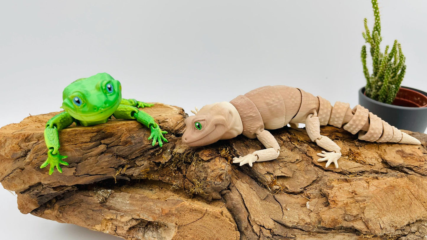 Flexi Leopardgecko – Bewegliche 3D-gedruckte Figur | Deko & Geschenk