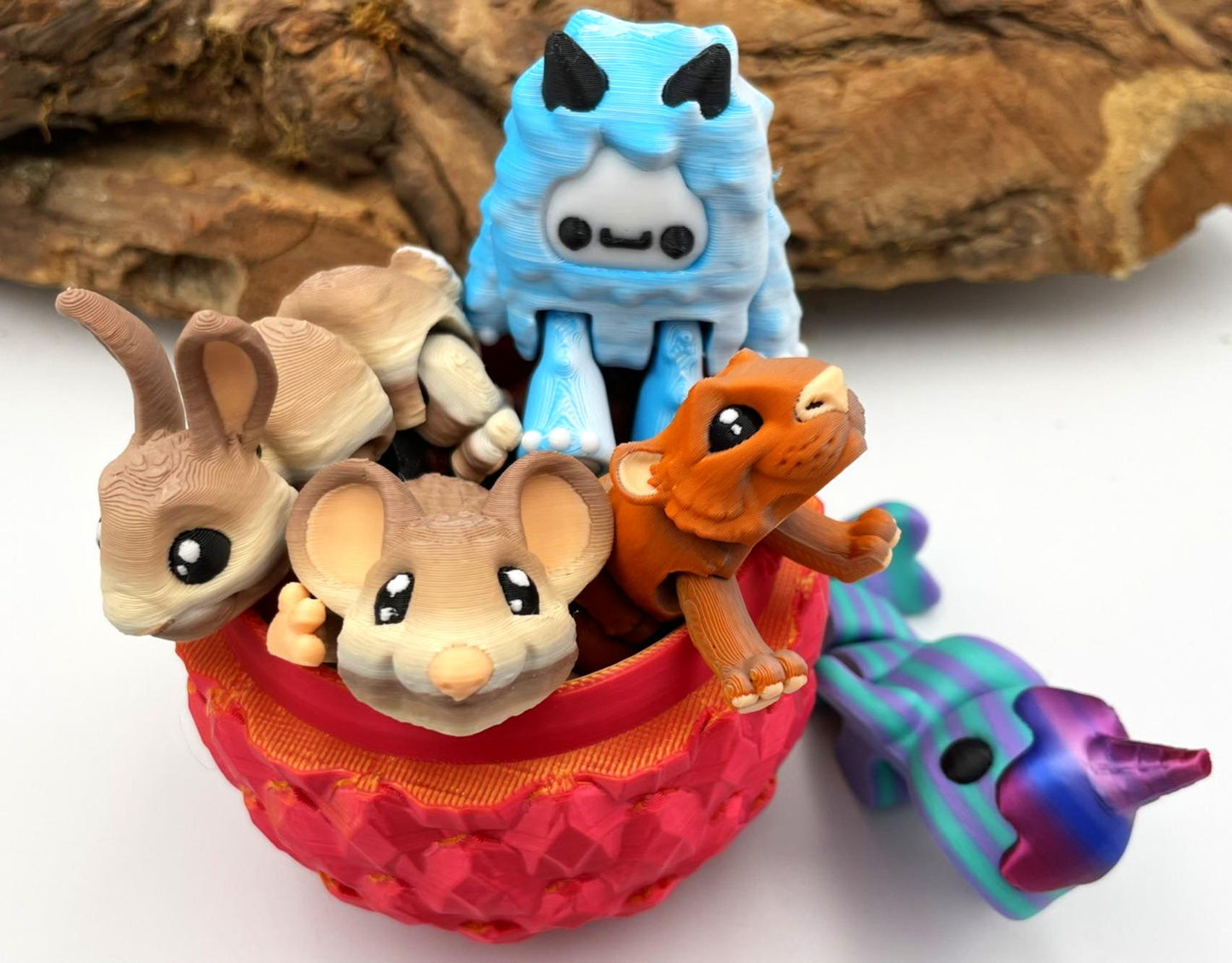 3D-Überraschungs-Ei oder -Paket mit Mini-Flexis – Perfektes Geschenk