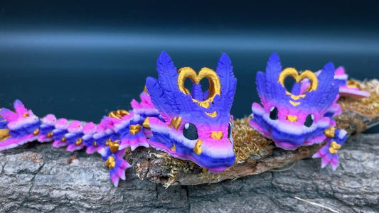 Herz Drachen, Schildkröte | Flexi 3D Druck