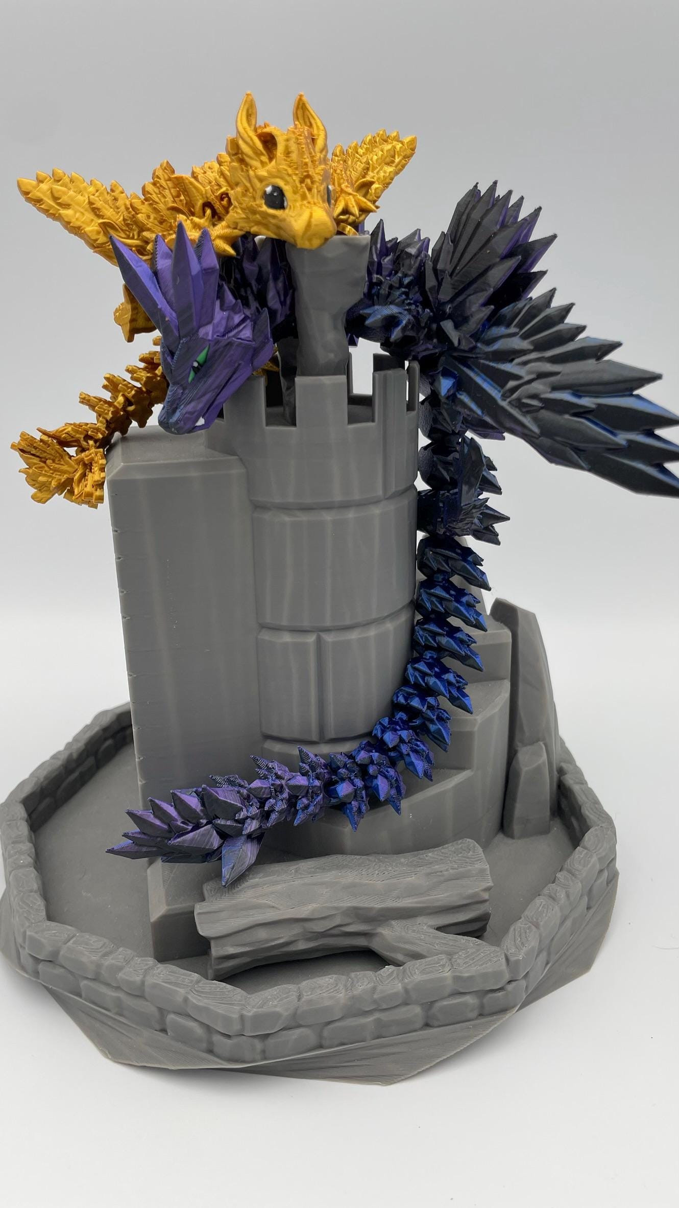 3D-gedruckte Drachen – Tairn & Andarna aus Fourth Wing | Deko und Sammlerstücke