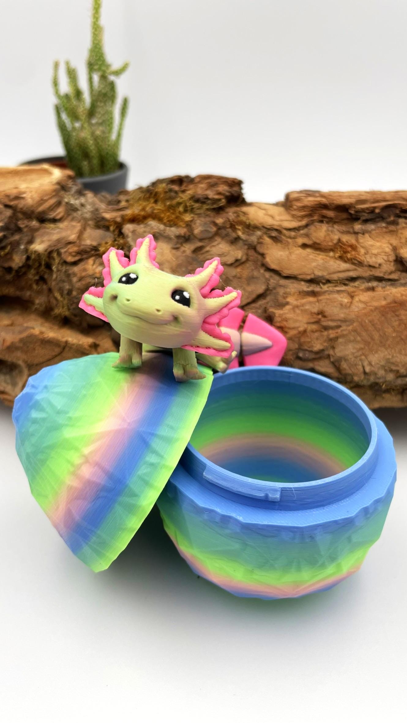 Axolotl | Flexi 3D Druck | opt. Nachtleuchtend
