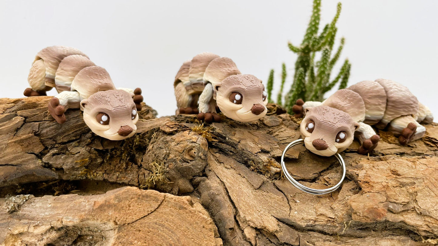 Süßer Otter aus dem 3D-Drucker – flexibel - auch als Schlüsselanhänger