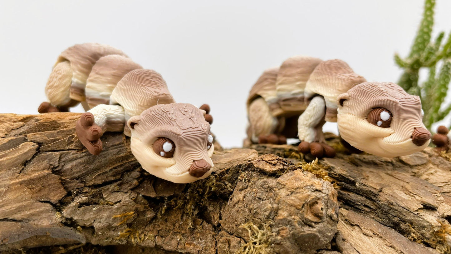 Süßer Otter aus dem 3D-Drucker – flexibel - auch als Schlüsselanhänger