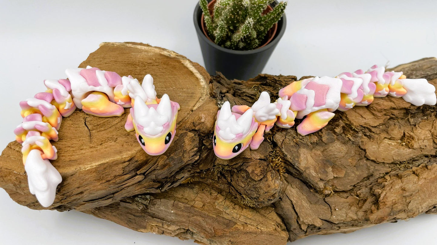 Baby Atria – Der kleine sternenklare Traumdrache– Beweglicher 3D-gedruckter Drache - verschiedene Farben