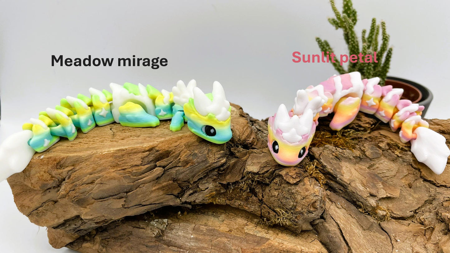 Baby Atria – Der kleine sternenklare Traumdrache– Beweglicher 3D-gedruckter Drache - verschiedene Farben