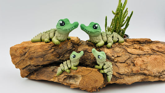 Krokodil Alligator | Flexi 3D Druck | beweglich Fidget – In verschiedenen Größen erhältlich