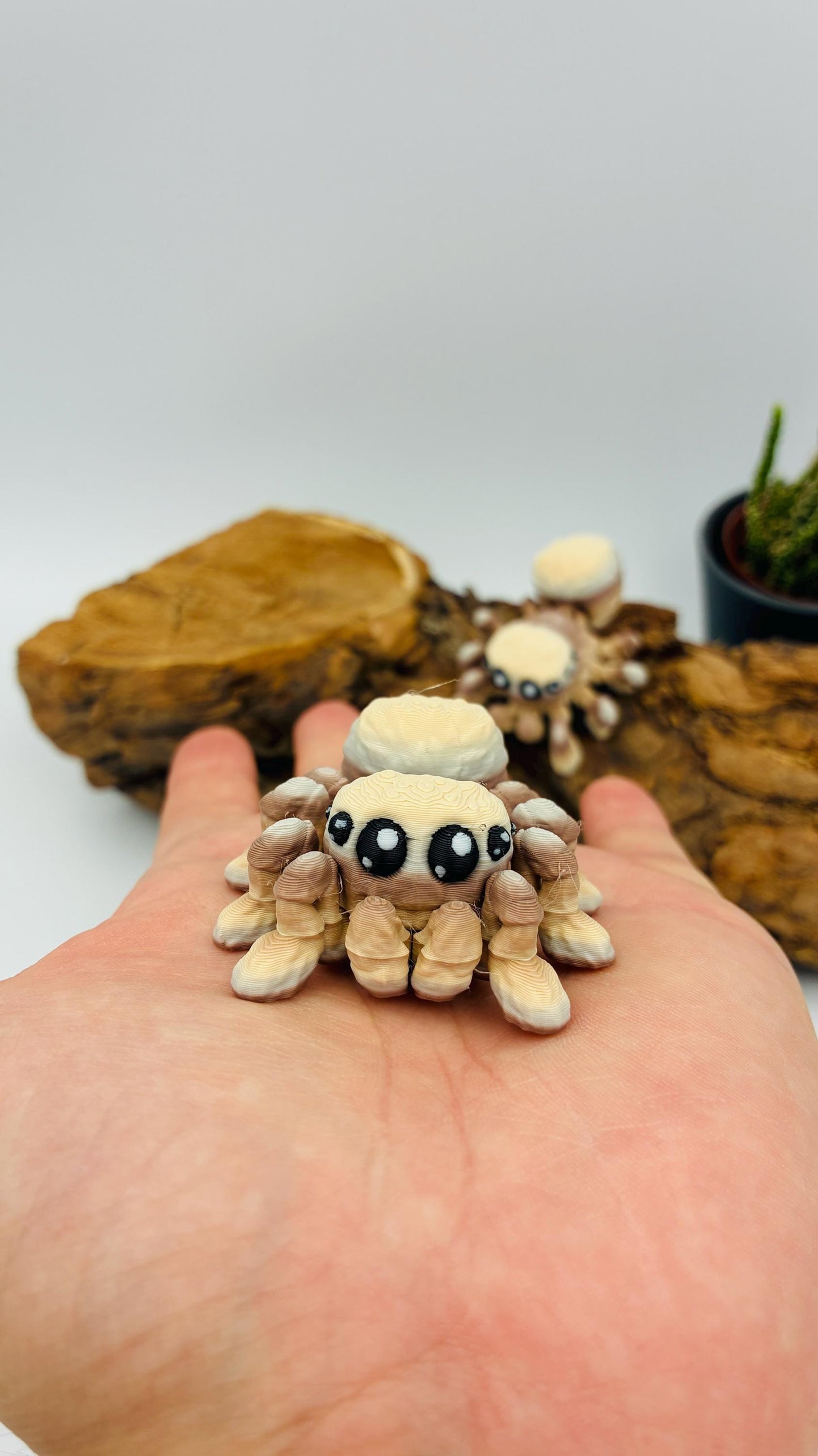 3D gedruckte bewegliche Spinne „Lucas“ – Flexi Toy – 2 Größen (mit Magnet) – PLA Figur – Halloween & Deko