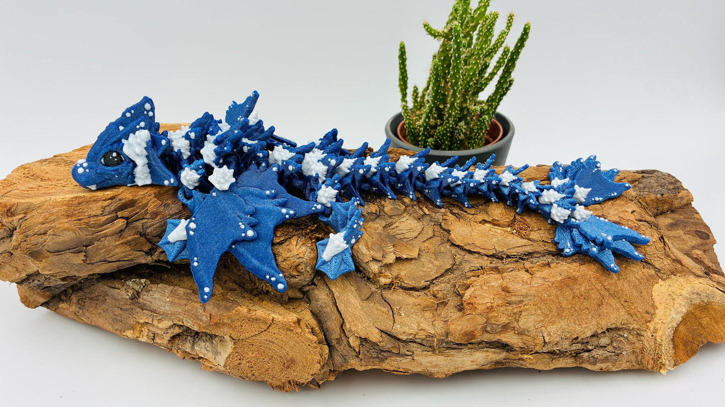 Beweglicher Baby Ocean Drache | 3D Druck Drache | Flexi Dragon | Fantasy Figur | Drachen Geschenk | Fidget Spielzeug | Deko