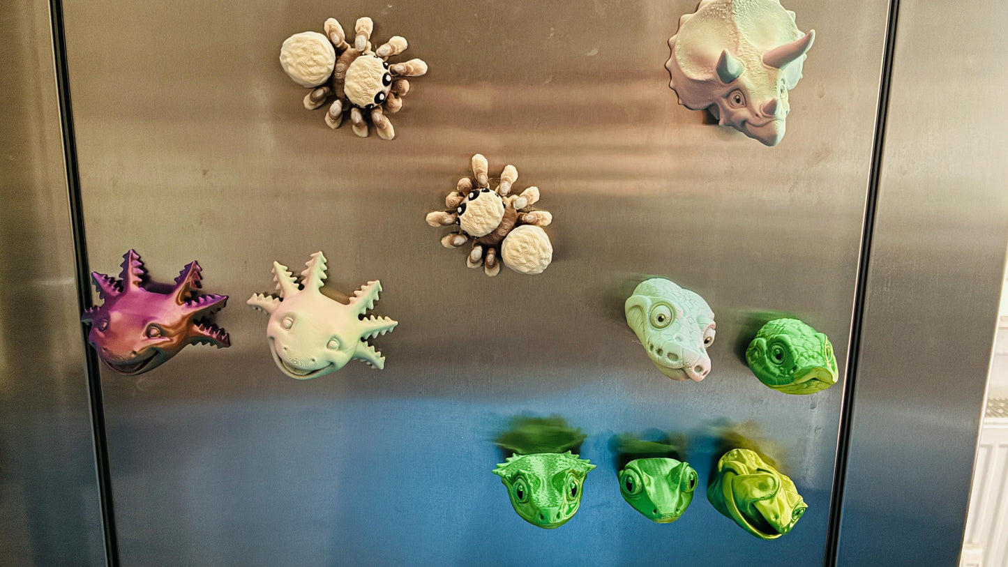 3D gedruckte bewegliche Spinne „Lucas“ – Flexi Toy – 2 Größen (mit Magnet) – PLA Figur – Halloween & Deko