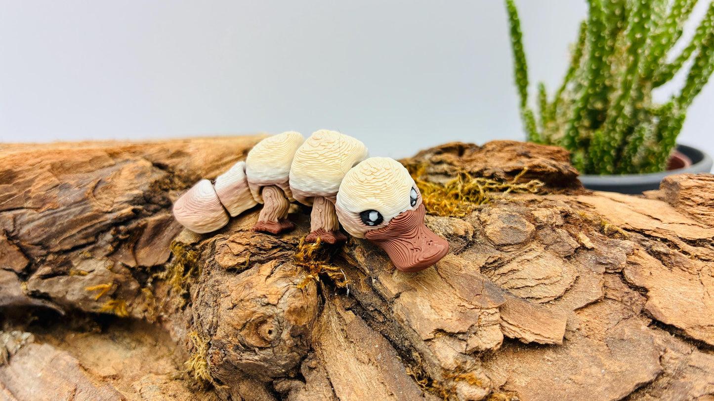 Schnabeltier – 3D-gedruckt | bewegliche Figur in verschiedenen Größen oder als Schlüsselanhänger | Geschenkidee & Deko