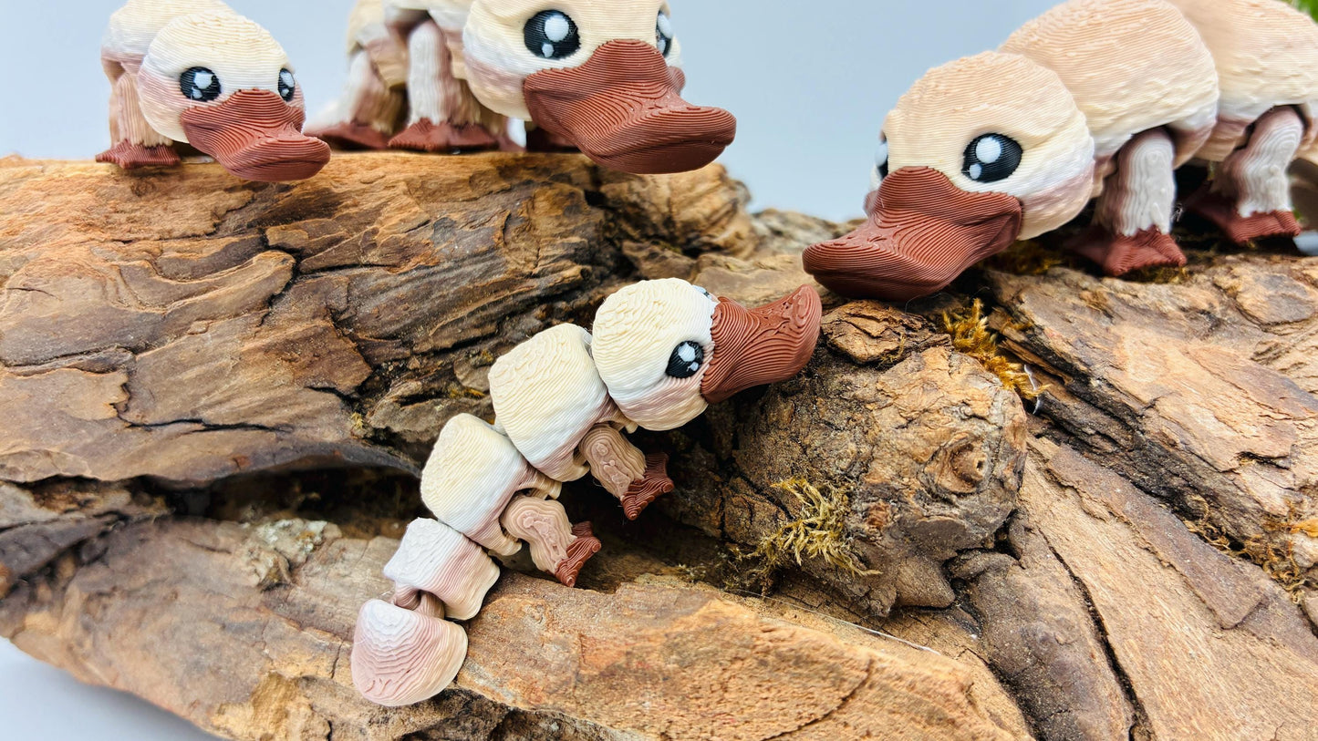 Schnabeltier – 3D-gedruckt | bewegliche Figur in verschiedenen Größen oder als Schlüsselanhänger | Geschenkidee & Deko