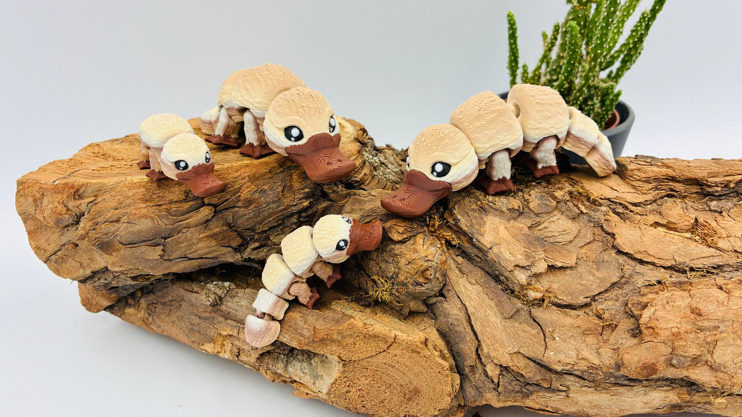 Schnabeltier – 3D-gedruckt | bewegliche Figur in verschiedenen Größen oder als Schlüsselanhänger | Geschenkidee & Deko